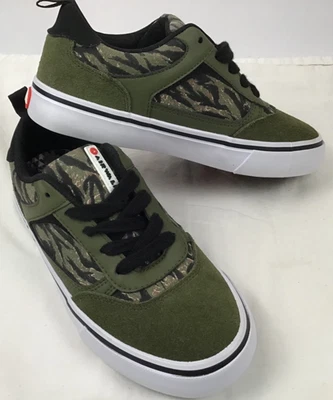 Zapatillas Airwalk Boys Huntington con cordones verde camuflaje, talla 3 nuevas sin etiquetas Foto 1 de 4
