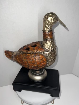 MALLARD DUCK DE AUSTIN PRODUCTIONS CAROLYN KINDER BARATIJA CAJA DE ALMACENAMIENTO ESTATUA Foto 1 de 4