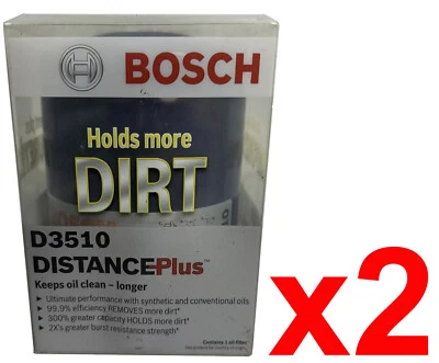 For 1965-2004 Chevrolet GMC Hummer Pontiac OEM GENUINE OIL FILTER 2PCS D3510 - Image 1 of 4
