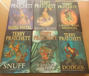 Terry Pratchett X 6 Hardback Book Lot GOING POSTAL, SNUFF, DODGER, MAKING MONEY. - Picture 1 of 22