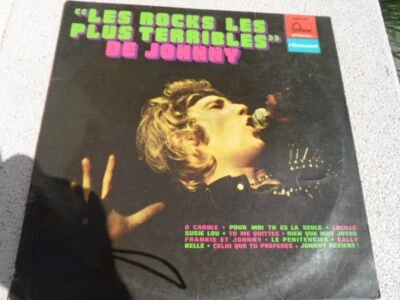 Johnny Hallyday vinyle 33 tours "les rocks les plus terribles" bon état. - Photo 1/4