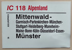 Zuglaufschild Deutsche Bahn - DB - Viele zur Auswahl aus Sammlung N25