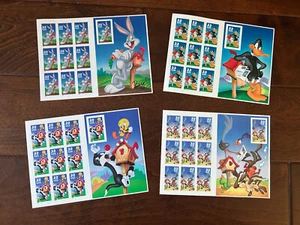  USPS Looney Tunes Stamps Sheet Set bundle - MNH - Bugs Bunny Daffy Road Runner  - Picture 1 of 7