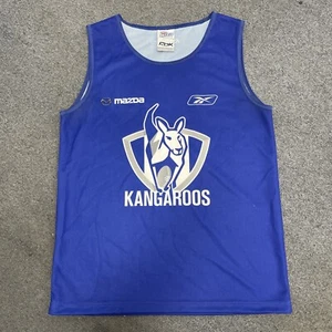 ORIGINAL RETRO North Melbourne AFL Player Issue Sport Singlet Small RBK ACTIVE - Picture 1 of 5