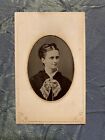 Antique Tintype In Paper Frame - Photo of a Woman - Civil War Era Victorian