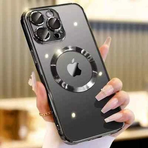 Case For Apple iPhone 16 15 14 13 12 Pro Max Shockproof Magnetic Silicone Cover - Picture 1 of 21