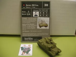 =Reservas de Miniaturas del Eje y Aliados Soviético M3 Lee con tarjeta 11/45= - Imagen 1 de 1