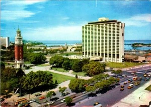 Buenos Aires Argentina HOTEL SHERATON~PLAZA BRITANICA & Street View 4X6 Postcard - Picture 1 of 2