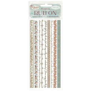 Stamperia - VENICE CITY OF ART - STRIPES - RUB ON - 4" x 8.5" - Bild 1 von 1
