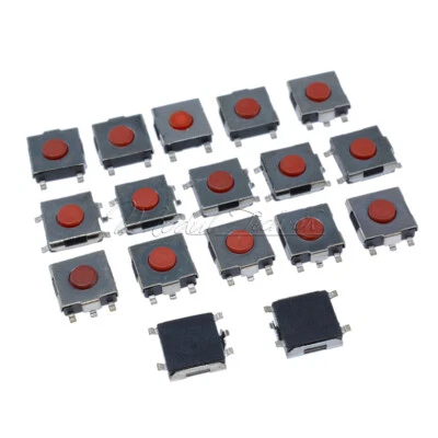 MARKENLOS 100PCS 4 Pin 6x6x2.5mm Tactile Push Button Switch Tact Switch Micro Switch SMD