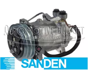 Sanden 4469 A/C Compressor w/Clutch for Ford & Sterling Trucks - NEW OEM - Bild 1 von 1