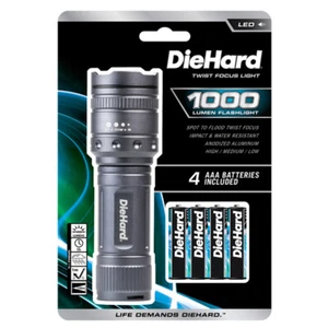 DieHard 1000 lumens Gray LED Flashlight AAA Battery 30 - Flashlights / Lighting - Picture 1 of 1