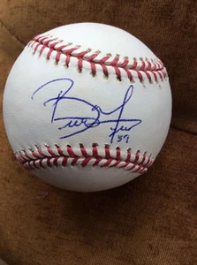 BRETT MYERS COA HAND SIGNED MAJOR LEAGUE AUTOGRAPH BASEBALL - Picture 1 of 2