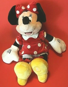 Disney Plush Minnie Mouse Stuffed Animal 18" Tall Red Polka Dot Dress Vintage - Picture 1 of 6