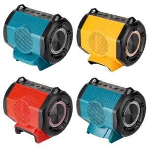 Bluetooth Speaker Portable HIFI Speaker For Makita For Bosch 18V Li-ion Battery - Picture 1 of 18