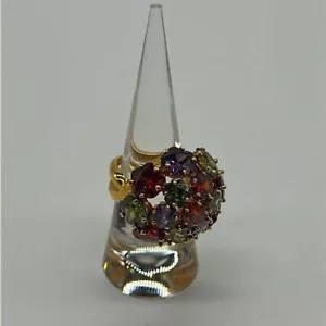 Anello in cristallo Joan Rivers Glam finale taglia 7 RARO - Foto 1 di 8
