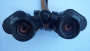 Binoculars, Vintage Carl Zeiss Jena 'Jenoptem' 8 x 30 Multi - coated with case.