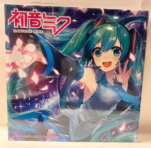 A13 2023 Hatsune Miku 16 meses calendario de pared con pegatinas adicionales - nuevo sellado - Imagen 1 de 3
