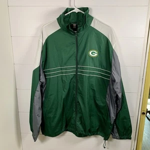 Green Bay Packers Track Jacket Windbreaker Men XL Reebok NFL Sports Illustrated - Picture 1 of 13