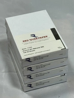 LOT OF 4 Red River Paper #1132 Aurora Art Natural 300 4x6 50 Sheets - Image 1 of 3