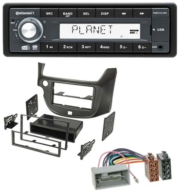 Continental MP3 AUX USB DAB 1DIN Autoradio für Honda Jazz (ab 2009) dunkelgrau - Bild 1 von 4