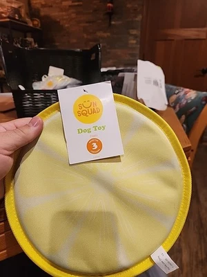 Disco volador de limón Sun Squad juguete para perro espuma de silicona poliéster Foto 1 de 2