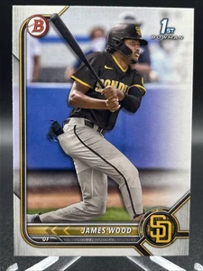 Papel Bowman James Wood 2022 #BP-108 1st Bowman San Diego Padres - Imagen 1 de 2