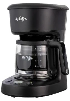 5-Cup Programmable Coffee Maker, 25 oz. Mini Brew, Brew Now or Later, Black - Image 1 of 4