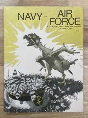 Oct. 8, 1977 Navy Midshipmen vs. Air Force Falcons College Football Game Program - Image 1 of 4