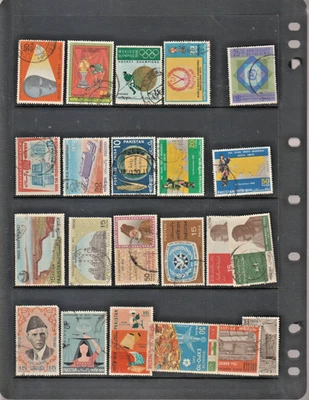 Pakistan Collection 1960's -1980's 6 pages  Unsorted Uncatalogued Used & Unused - Image 1 of 4