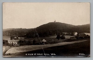 RPPC Una vista de la Basílica Católica Holy Hill y Santuario Nacional de María Primera Guerra Mundial 1923 - Imagen 1 de 2