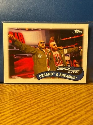 2018 Topps Heritage WWE Tag Teams #TT-1 Cesaro & Sheamus - Image 1 of 2