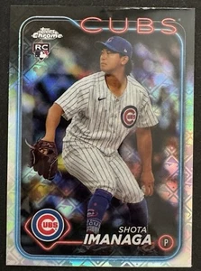 2024 Topps Chrome SHOTA IMANAGA Logofractor Refractor RC #121 Rookie Cubs - Picture 1 of 2