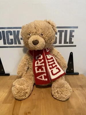 Oso de peluche Aeropostale con bufanda frío usado en excelente estado 2011 suave Foto 1 de 4