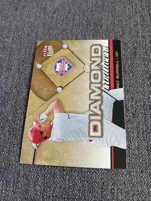 Tarjeta Fleer Ultra Diamond 2006 productor Pat Burrell #DP19 Philadelphia Phillies Foto 1 de 2