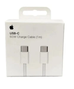 Véritable Apple Câble de Charge USB-C 60W, 1m, Cordon Tressé Tissé - Photo 1 sur 4