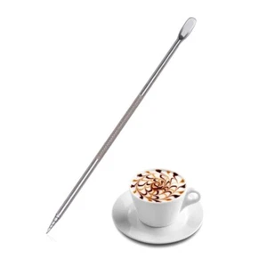 Barista Coffee Cappuccino Latte Espresso Decorating Art Stainless Steel Needle - Picture 1 of 4