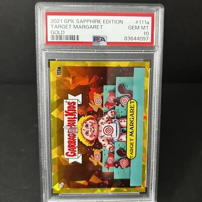 2021 GARBAGE PAIL KIDS SAPPHIRE 2 #111A TARGET MARGARET GOLD PSA 10 4TH SERIES - Image 1 of 2