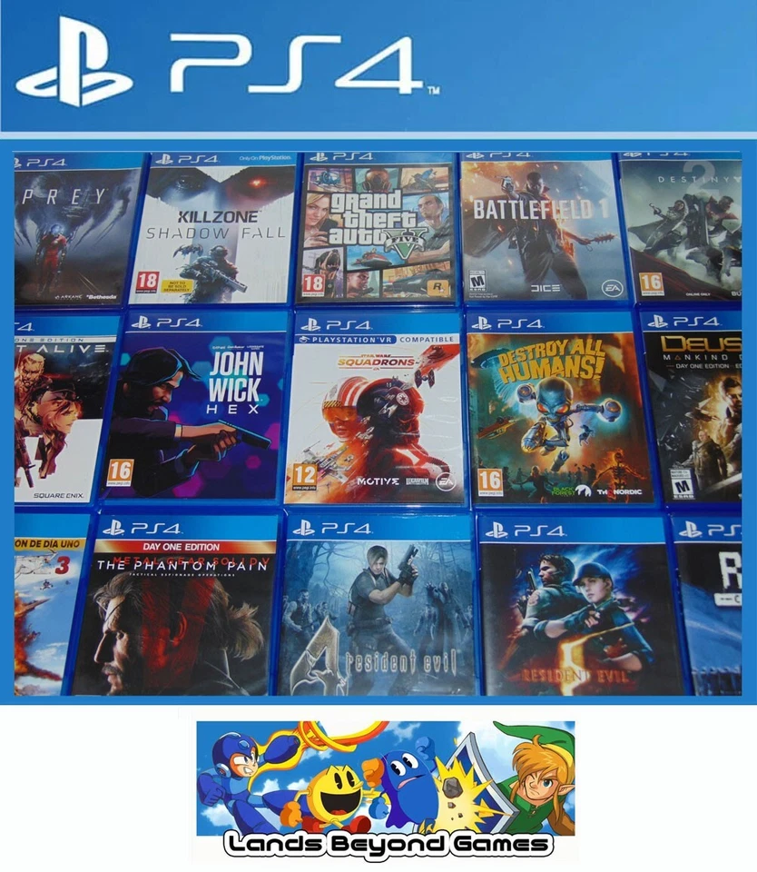 PS4 Sony PlayStation 4 Games (Survival Horror Action Shooter Crime War FPS) - Image 1 of 1