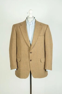 Kiton Napoli Pure Wool Brown Beige Mens Jacket Blazer Size 52 - Image 1 of 4