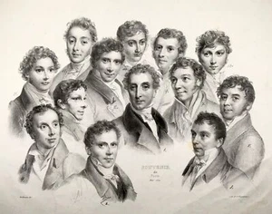 1822 Rullmann del, Engelmann lith, Souvenir of Swiss Lithographers Artists in Pa - Picture 1 of 4