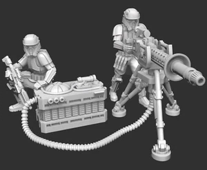 Miniaturas de las Legiones de Star Wars - Escuadrón Repetidor de Soldados de Tierra Láser Pesado Canon - Imagen 1 de 4