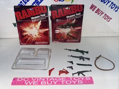 Pacote de armas RAMBO COLECO 1986 NOVO VINTAGE MOC NOS NRFP Lote-2 🔥 - Imagem 1 de 4