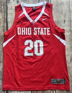 NIKE ELITE OHIO STATE BUCKEYES OSU BASKETBALL JERSEY RED MENS LARGE EXCELLENT - Picture 1 of 12
