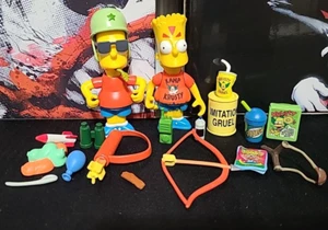 The Simpsons World of Springfield Figure Lot Tree House Bart & Kamp Krusty Bart - Picture 1 of 4