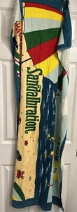 Vintage Pebble Beach Beach Towel Sandabration Sailboat Sand 29x59 - Picture 1 of 13