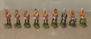 Vintage Lot (9) Dragoon Guards Band Lead Metal - Picture 1 of 10