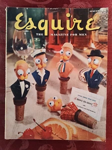 ESQUIRE August 1951 Al Moore Pinup Lisa Kirk Danny Kaye Mae West French Riviera - Picture 1 of 2