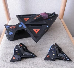 1986 Coleco StarCom Shadow Bat & 2 Parasite Fighters (fehlende, defekte Teile) - Bild 1 von 18