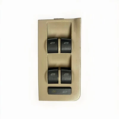 2000 - 2004 AUDI A6 MASTER POWER WINDOW SWITCH CONTROL DRIVER LEFT SIDE OEM TAN - Image 1 of 4